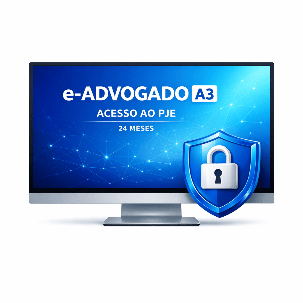 Certificado Digital e-Advogado A3 24 meses com acesso ao PJe