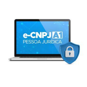 Certificado Digital e-CNPJ A1: identidade digital da empresa com validade jurídica, ideal para emissão de notas fiscais, assinatura de documentos e acesso a sistemas do governo com segurança e praticidade. Arquivo instalado no computador, com validade de até 12 meses. Automatize e proteja suas operações fiscais e empresariais.