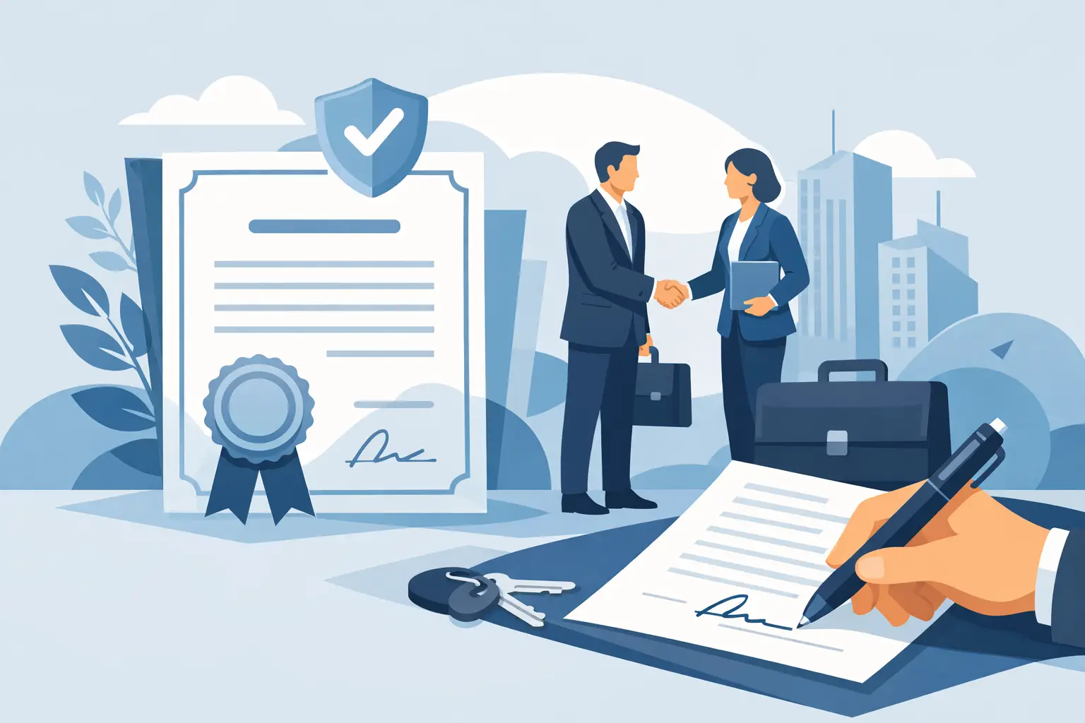 Certificado para assinar contrato empresarial