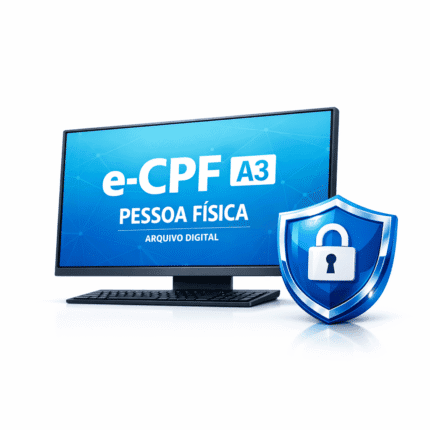Certificado Digital e-CPF A3 sem token: certificado em arquivo digital, sem dispositivo físico