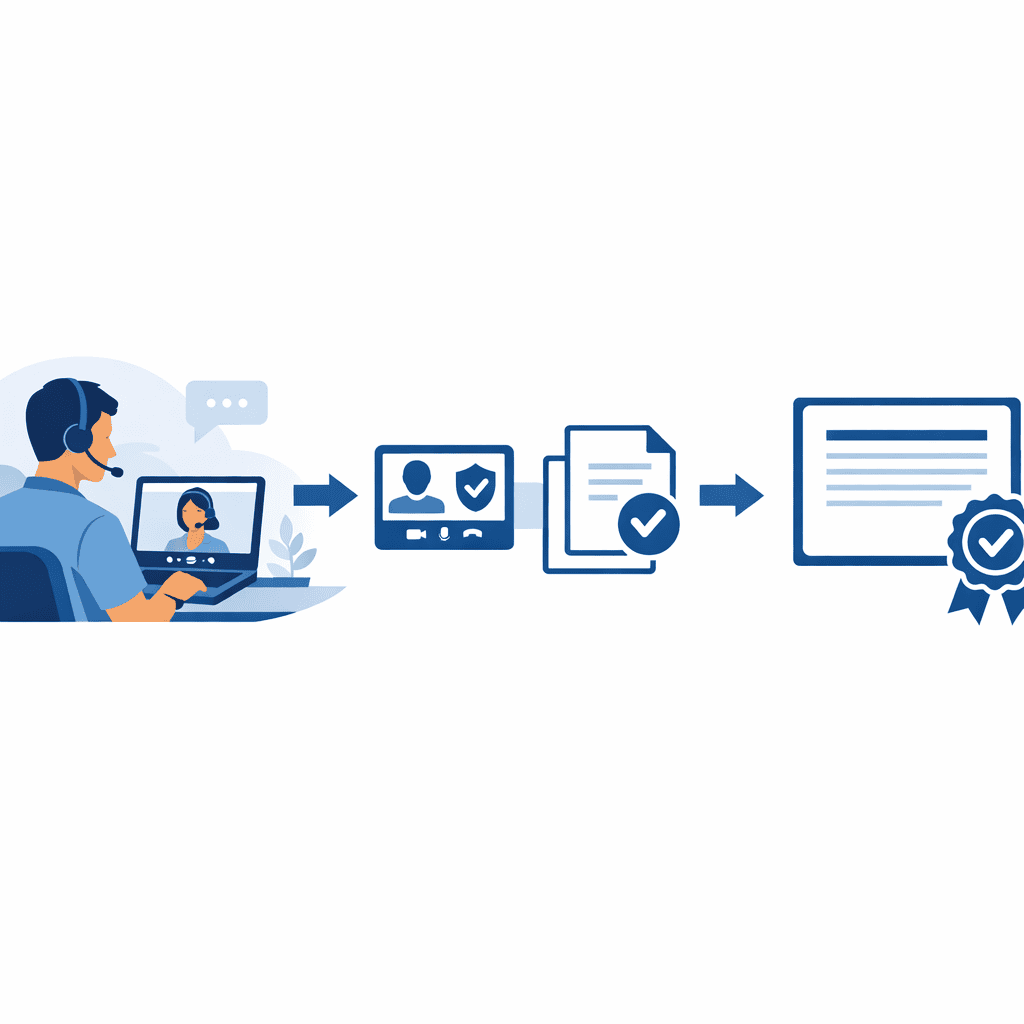 Processo de emissão de certificado digital