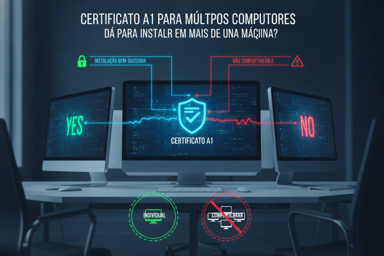 Instalar certificado A1 em mais de uma máquina: vai?