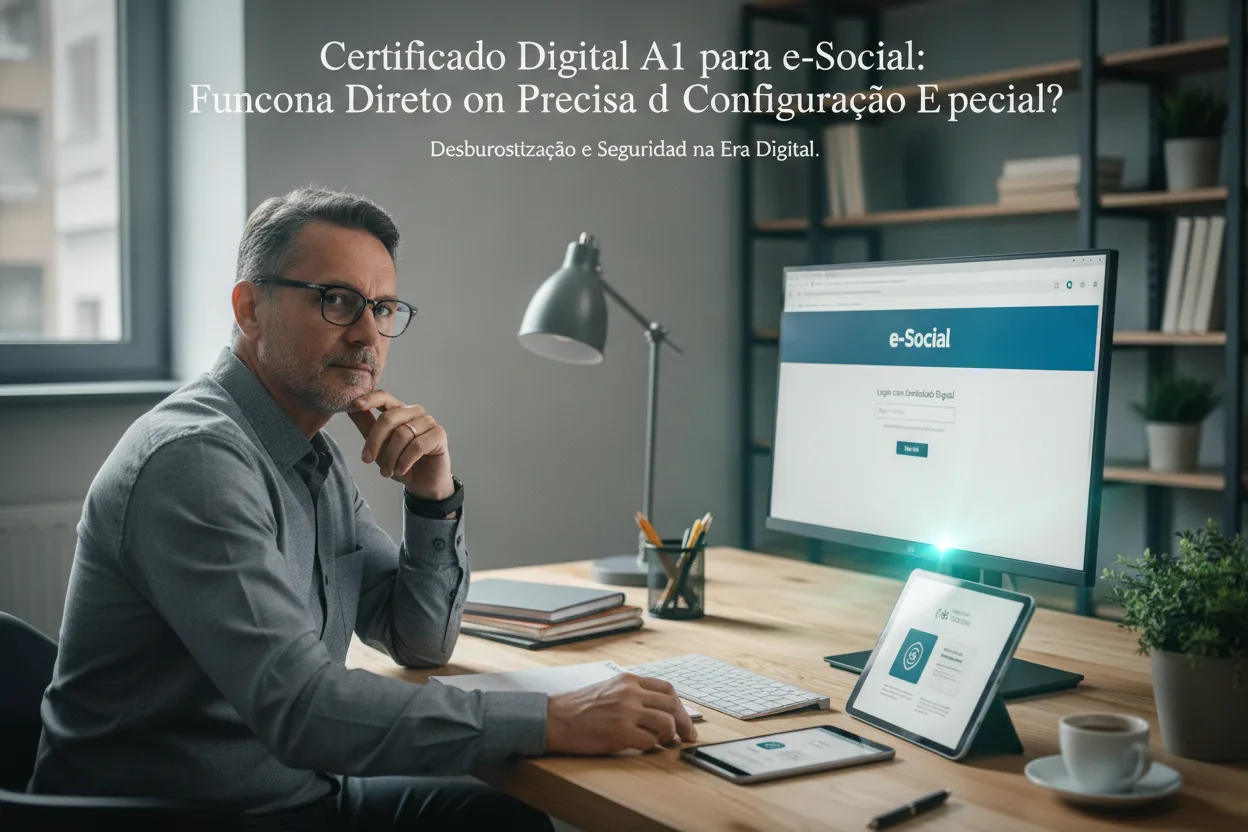 e-Social com certificado digital A1: precisa configurar?