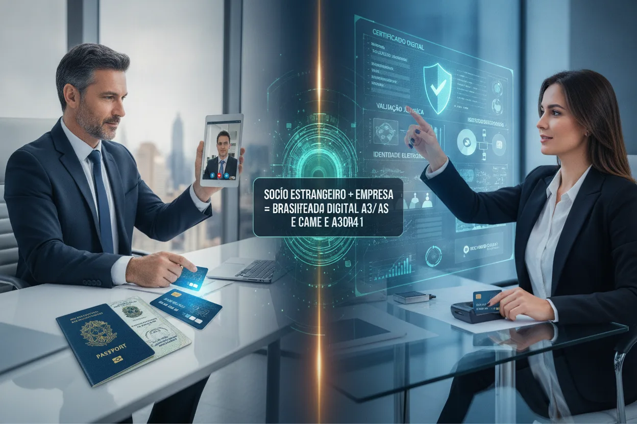 Sócio estrangeiro pode emitir certificado digital?