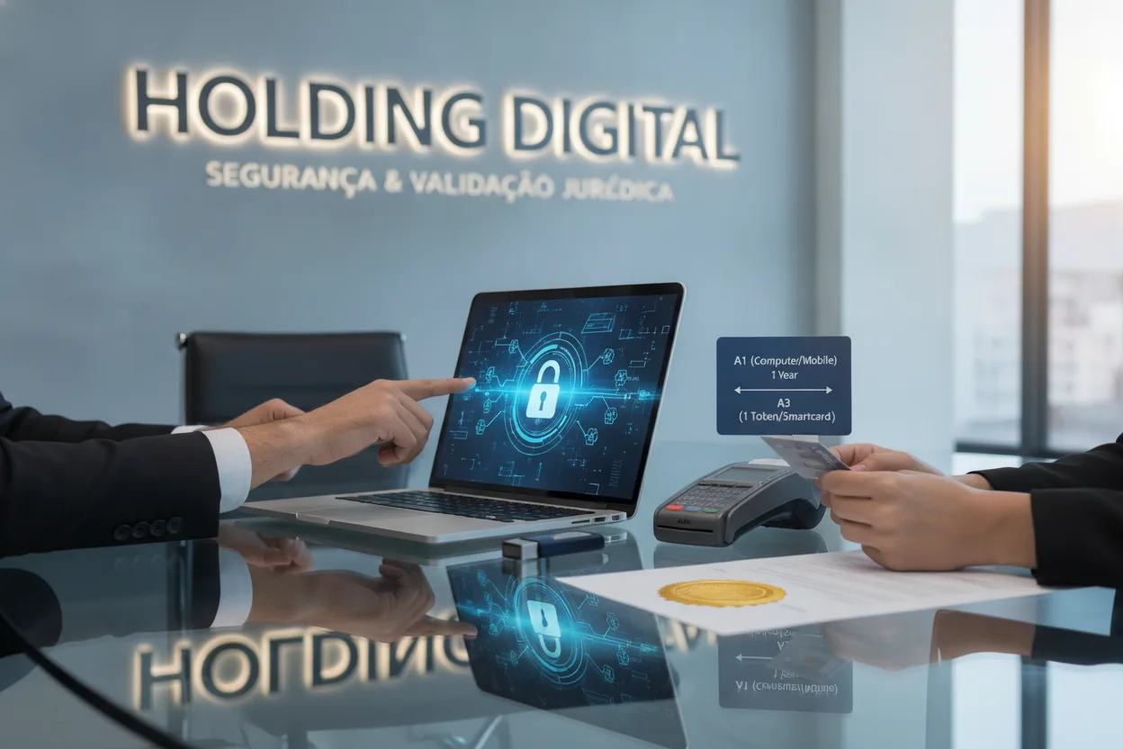 Holding precisa de Certificado digital: qual tipo emitir?